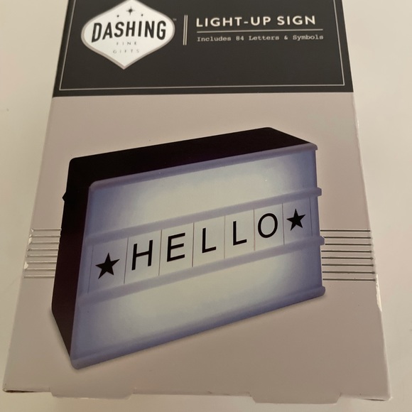 Dashing Fine Gifts LIGHT-UP Sign Includes 84 Letters and Symbols NEW - Picture 3 of 6
